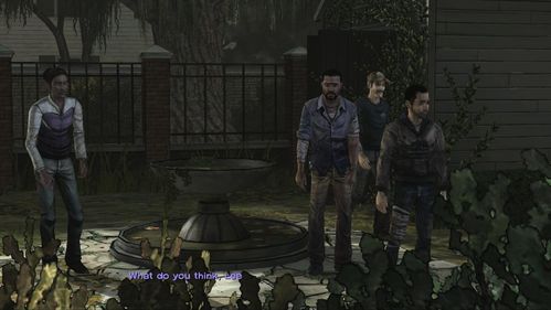 Christa asks Omid to jump over the fence and let them inside, but the discussion continues - Kenny jumps on Christa (or Ben if he is present) - Chapter 2: Gone - Episode V: No Time Left - The Walking Dead - Game Guide and Walkthrough