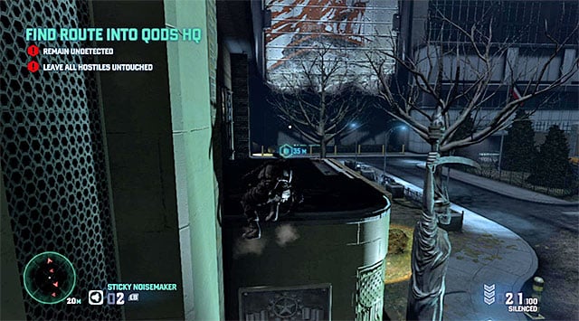 The second part of the roof - Find route into Quods HQ - Mission 6 – Special Missions HQ - Tom Clancys Splinter Cell: Blacklist - Game Guide and Walkthrough