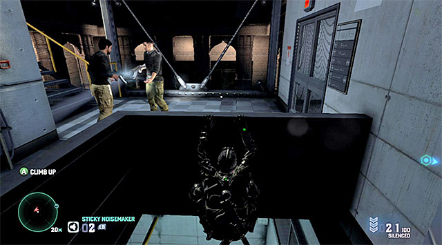Use the consecutive pipes that you find on landings and make through to the second level, where you won’tice a single enemy - Reach the elevator - Mission 6 – Special Missions HQ - Tom Clancys Splinter Cell: Blacklist - Game Guide and Walkthrough