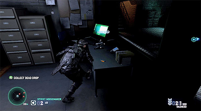 Carefully, approach the new guard stationed on the level below - Gain access to the treasure - Mission 6 – Special Missions HQ - Tom Clancys Splinter Cell: Blacklist - Game Guide and Walkthrough