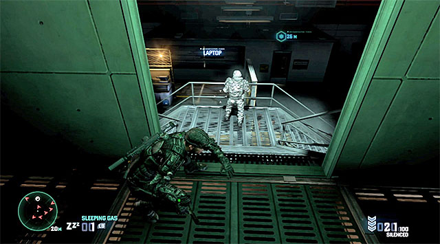 Passage on the upper balconies - Make your way out of the command center with Charlie’s disc - Mission 6 – Special Missions HQ - Tom Clancys Splinter Cell: Blacklist - Game Guide and Walkthrough