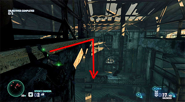 If you play solo or, for any reasons, you do not want to use the variant described above, it will be best to go for a quite time-consuming walk through the highest floors of the den - Mission 3 – Hackers Den - Optional missions assigned by Grim - Tom Clancys Splinter Cell: Blacklist - Game Guide and Walkthrough