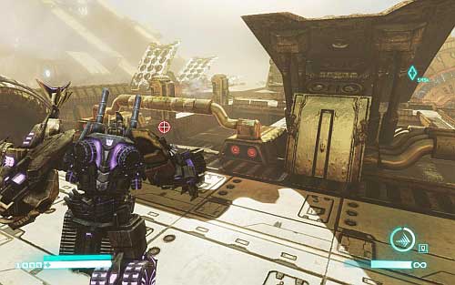 When you destroy the gun you will start to control powerful Bruticus - Chapter 8 – Combaticons Combine! - Walkthrough - Transformers: Fall of Cybertron - Game Guide and Walkthrough