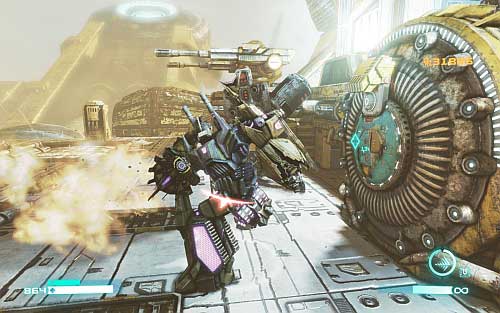 Continue your march and destroy enemies - Chapter 8 – Combaticons Combine! - Walkthrough - Transformers: Fall of Cybertron - Game Guide and Walkthrough