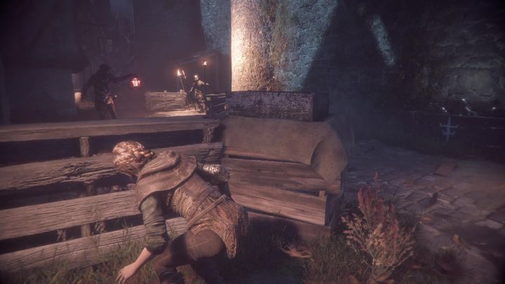Move to the stairs - Chapter VIII - Our Home | A Plague Tale walkthrough - Walkthrough - A Plague Tale Guide