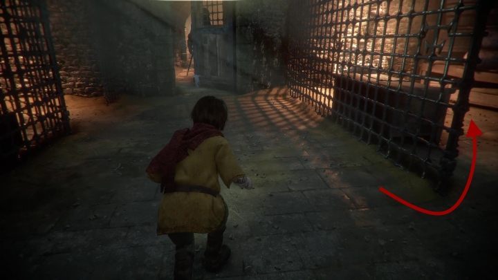 You reach another corridor that leads to the cell - Chapter XIV - Blood Ties | A Plague Tale walkthrough - Walkthrough - A Plague Tale Guide