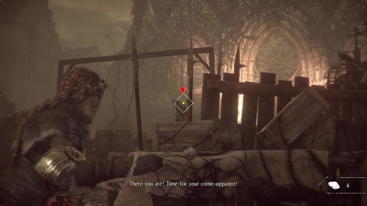 Use the place where the archers stood to enter the cathedrals courtyard - Chapter XVI - Coronation | A Plague Tale walkthrough - Walkthrough - A Plague Tale Guide