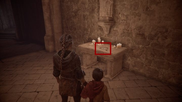 At this stage, you will find the diary of an alchemist - Gifts - Secrets and collectibles in A Plague Tale - Secrets and collectibles - A Plague Tale Guide