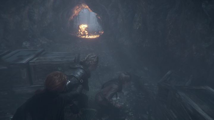 After getting out to the open, you will get into the woods - Chapter VII The Path Before Us | A Plague Tale walkthrough - Walkthrough - A Plague Tale Guide