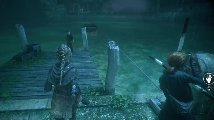 Then come with Hugo in the boat and swim to the other side - Chapter VII The Path Before Us | A Plague Tale walkthrough - Walkthrough - A Plague Tale Guide