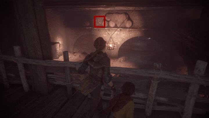 The chandelier will start moving, creating a passage for you - Chapter III - Retribution | A Plague Tale walkthrough - Walkthrough - A Plague Tale Guide