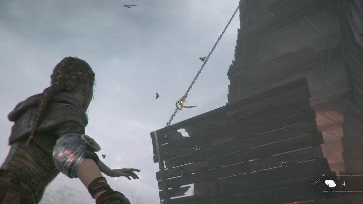 Eliminate him, take the stick lying near you and set it on fire in the fireplace - Chapter V - The Ravens Spoils | A Plague Tale walkthrough - Walkthrough - A Plague Tale Guide