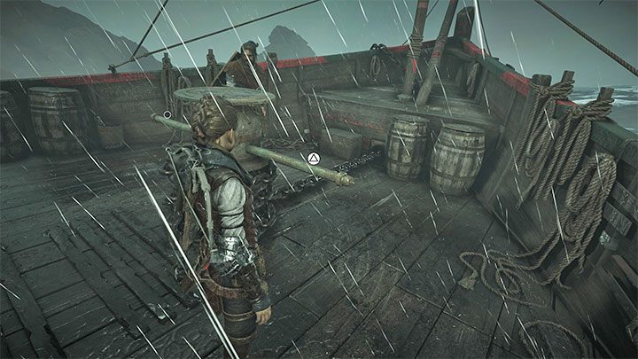 Start by using the crank on the main deck - Plague Tale Requiem: Chapter 7, Reach Sophias boat - walkthrough - Chapter 7 - Felons - A Plague Tale Requiem Guide, Walkthrough