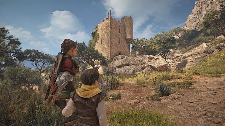 When staying in the open area, you need to look for a partially damaged tower - we show it in the screenshot above - you'll need to get to the top of it - Plague Tale Requiem: Chapter 9 (Tales and Revelations) - secrets and collectibles - Hugo Herbarium and Souvenirs - A Plague Tale Requiem Guide, Walkthrough