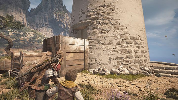 You'll destroy the barricade, unlocking the way inside - Plague Tale Requiem: Optional windmill puzzle in Chapter 9 - how to get the Bracer? - Secrets and Collectibles - A Plague Tale Requiem Guide, Walkthrough
