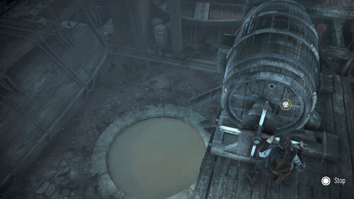 The platform with the barrel should be above the second tank - Plague Tale Requiem: Chapter 4, Find the Orders boat - walkthrough - Chapter 4 - Protectors Duty - A Plague Tale Requiem Guide, Walkthrough