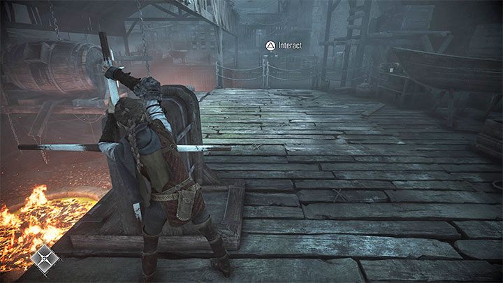 Don't let go of the crank and ask Lucas to use the one he's standing by - Plague Tale Requiem: Chapter 4, Find the Orders boat - walkthrough - Chapter 4 - Protectors Duty - A Plague Tale Requiem Guide, Walkthrough