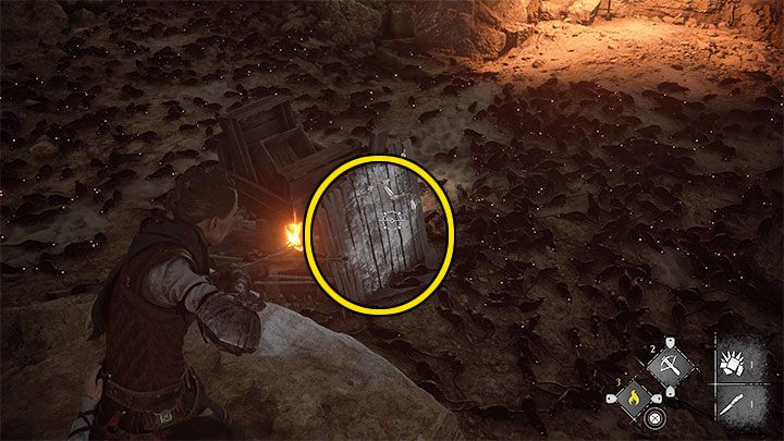 As you reach the first cavern, you'll encounter some rats - Plague Tale Requiem: Chapter 7, Cross the beach - walkthrough - Chapter 7 - Felons - A Plague Tale Requiem Guide, Walkthrough