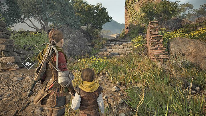 You can reach the second part of the ruins through the path pictured above - Plague Tale Requiem: Chapter 10, Reach the fort - walkthrough - Chapter 10 - Bloodline - A Plague Tale Requiem Guide, Walkthrough