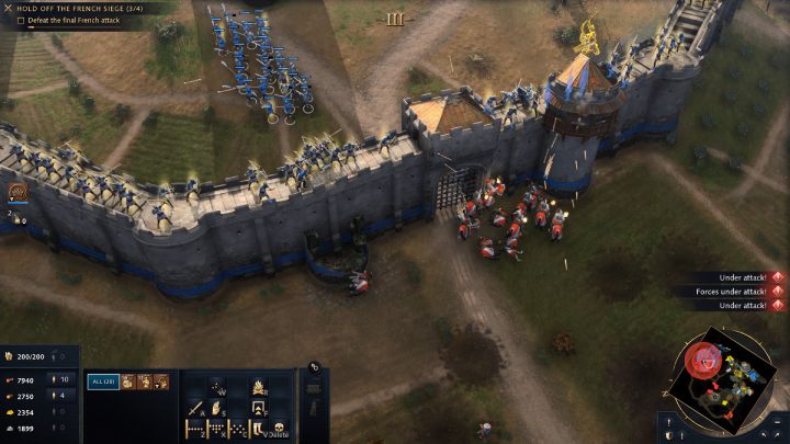 Neben den Einheiten aus früheren Wellen wird die letzte auch Reiter haben – Age of Empires 4: Die Belagerung von Dover (Die Normannen) – Komplettlösung – Die Normannen – Leitfaden zu Age of Empires 4
