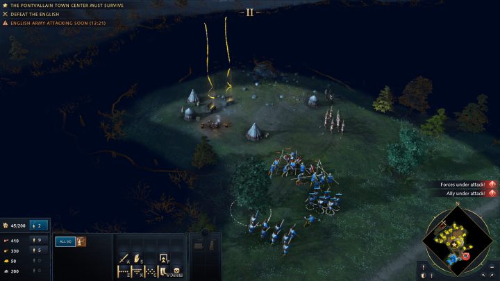 An additional source of income could be the gold mine, located to the east of your village - Age of Empires 4: The Battle of Pontvallain (The Hundred Years War) - walkthrough - The Hundred Years War - Age of Empires 4 Guide