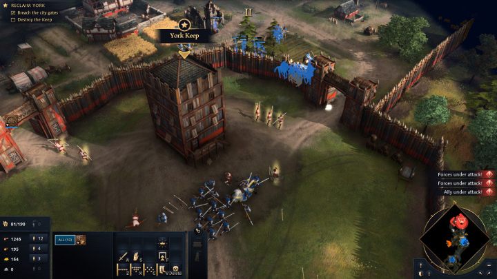 Finally, kill the survivors and destroy the fortress in York - Age of Empires 4: North to York (The Normans) - walkthrough - The Normans - Age of Empires 4 game guide