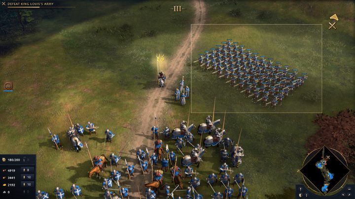 Platzieren Sie die ausgewählten Einheiten daneben und markieren Sie sie – Age of Empires 4: Armies – wie erstellt man Gruppen?  - FAQ – Age of Empires 4-Leitfaden