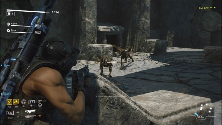In the next room, there are enemies, but there are fewer of them - Aliens Fireteam Elite: Contact - walkthrough - Giants in the Earth - Aliens Fireteam Elite Guide