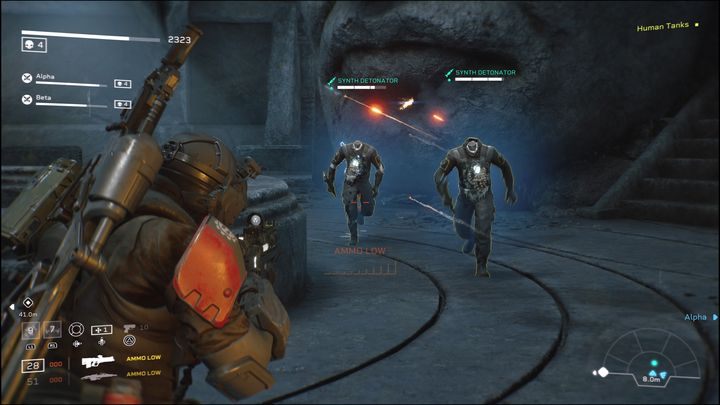 Another way of Synths is before you - watch out for a new kind of them, called Detonators - Aliens: Fireteam Elite: Extract - walkthrough - Giants in the Earth - Aliens Fireteam Elite Guide