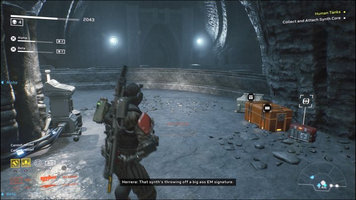 There should be an ammo crate, medkit, and a pick-up nearby - Aliens: Fireteam Elite: Extract - walkthrough - Giants in the Earth - Aliens Fireteam Elite Guide