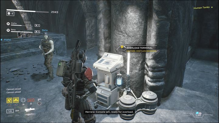 Inserting the Synth Core begins another battle - Aliens: Fireteam Elite: Extract - walkthrough - Giants in the Earth - Aliens Fireteam Elite Guide