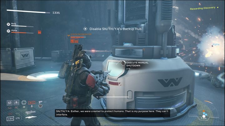 Place the Cores in the terminals to cause a overload - Aliens: Fireteam Elite: Extract - walkthrough - Giants in the Earth - Aliens Fireteam Elite Guide