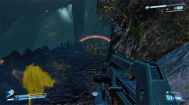 Soon after entering the caves you'll run into a whole new type of Xenomorphs called Spitters - Find a way into the Weyland-Yutani Facility to save Bella - Mission 6: For Bella - Aliens: Colonial Marines - Game Guide and Walkthrough