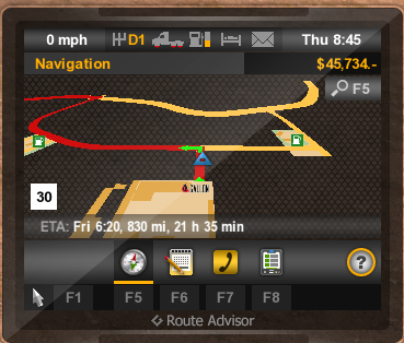 gøre ondt erektion Eve Route advisor (GPS) | Interface - American Truck Simulator Game Guide |  gamepressure.com