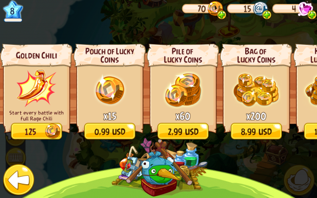 In-game currency | Upgrading your character classes - Angry Birds Epic Game  Guide | gamepressure.com