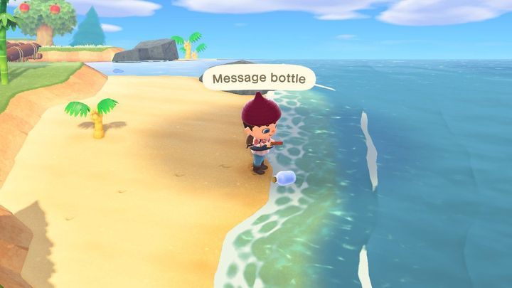 A DIY recipe can be found in this bottle. - Animal Crossing: Starting tips - Basics - Animal Crossing New Horizons Guide