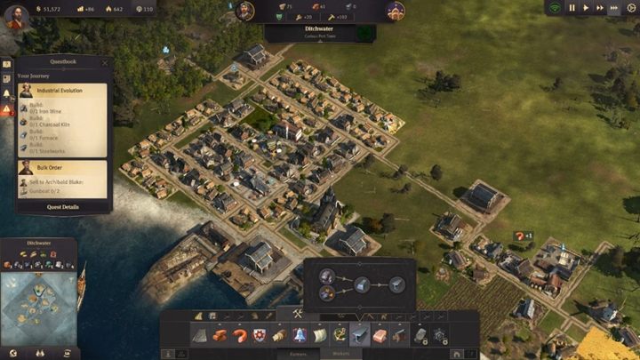 By destroying the rocks, you get access to iron depots - Chapter 2 - A Sign of Fire - Anno 1800 Walkthrough - Campaign - Anno 1800 Game Guide