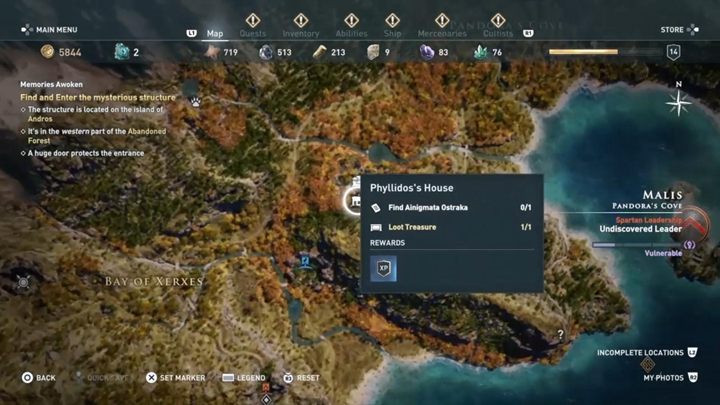 1 - Malis - Ainigmata Ostraka in Assassins Creed Odyssey Game - Ainigmata Ostraka - Assassins Creed Odyssey Guide