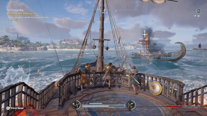 Description: You have to destroy 3 Athenian ships - AC Odyssey: Silver Islands, Side Quests - Side Quests - Assassins Creed Odyssey Guide