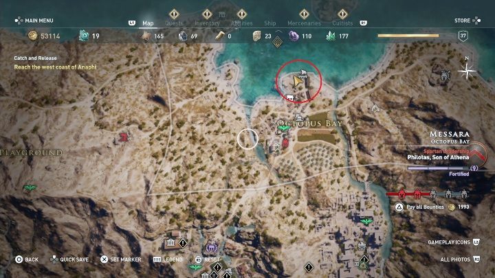How to start: Speak with the woman - AC Odyssey: Messara, Side Quests - Side Quests - Assassins Creed Odyssey Guide