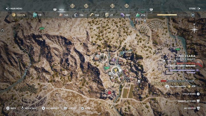 Mission start: Talk to the woman in front of the temple - AC Odyssey: Messara, Side Quests - Side Quests - Assassins Creed Odyssey Guide