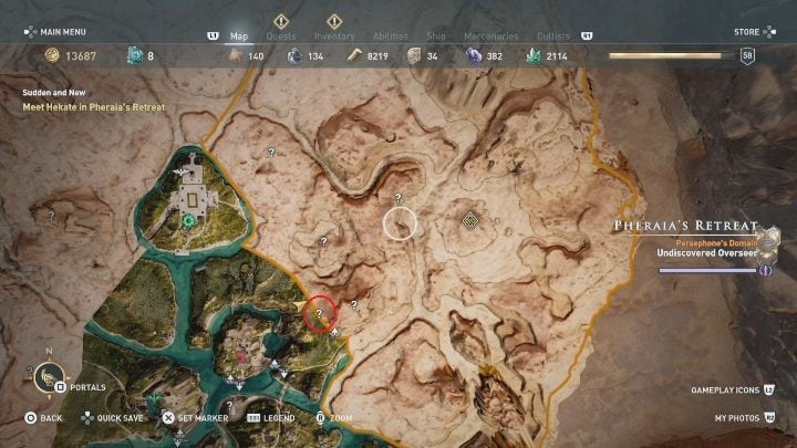 1 - Pheraias Retreat | Marble Maiden Tribute - Marble Maiden Tribute - Assassins Creed Odyssey Guide