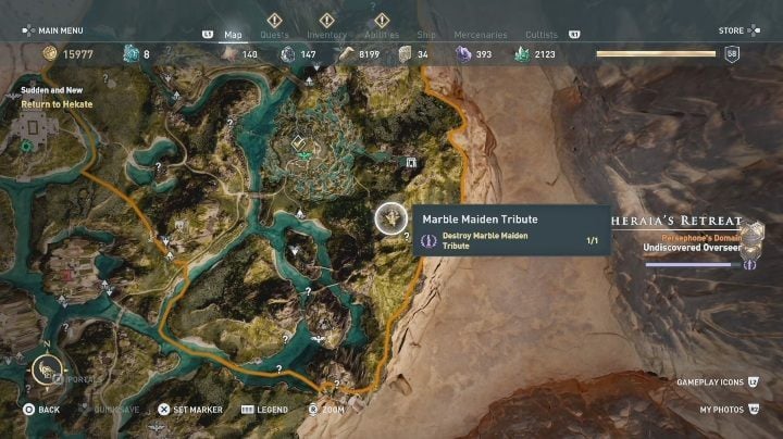 2 - Pheraias Retreat | Marble Maiden Tribute - Marble Maiden Tribute - Assassins Creed Odyssey Guide