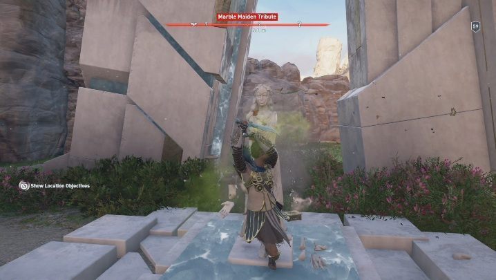One of the Marble Maiden Tributes can be found east from Village of the Glorious Dead - AC Odyssey Fate of Atlantis: Deukalions Heritage, Marble Maiden Tribute - Marble Maiden Tribute - Assassins Creed Odyssey Guide