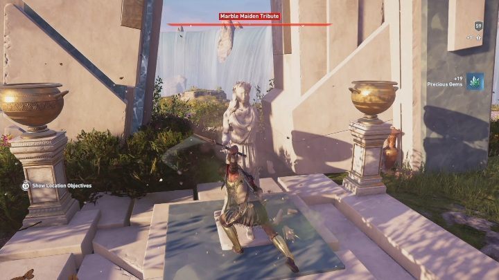 The third Marble Maiden Tribute is located south from the Fortress of the Three Sisters - AC Odyssey Fate of Atlantis: Deukalions Heritage, Marble Maiden Tribute - Marble Maiden Tribute - Assassins Creed Odyssey Guide