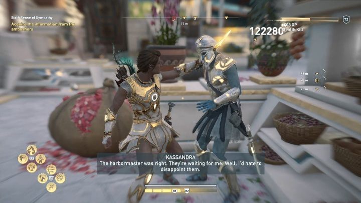 She will give you a task, in which you have to kill certain guards - AC Odyssey Fate of Atlantis: The Dikastes of Atlantis - Episode 3 - Judgement of Atlantis - Assassins Creed Odyssey Guide