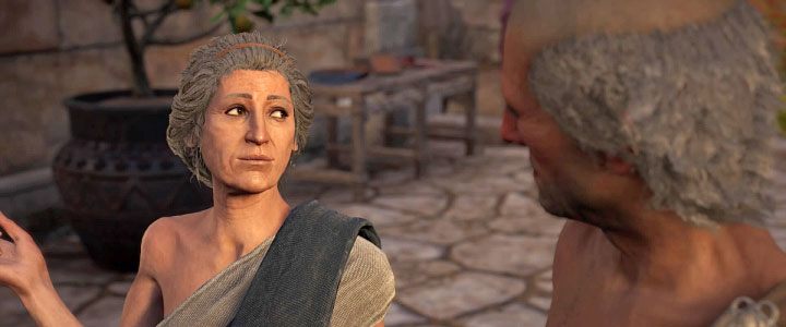 The first love interest is Auxesia - you can find her near the Temple of Apollo - AC Odyssey: Phokis Map - tombs, ostracons, documents, secrets - World Atlas - Assassins Creed Odyssey Guide