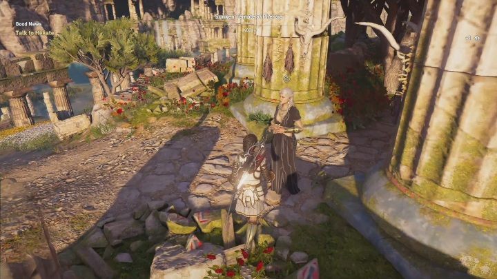 This mission begins with a conversation with Hekate - Dominance is Bliss | Fate of Atlantis walkthrough - Episode 1 - Fields of Elysium - Assassins Creed Odyssey Guide