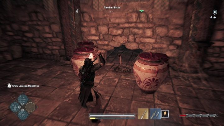 Walkthrough: Go inside and reach the end of the path - Silver Islands - Tombs in Assassins Creed Odyssey - Tombs - Assassins Creed Odyssey Guide