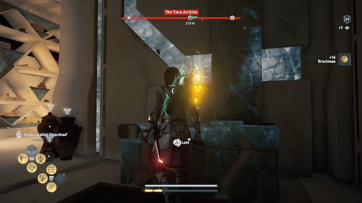 Raw adamant can be found in chests hidden in the archives - Fire Amid the Water | Fate of Atlantis walkthrough - Episode 3 - Judgement of Atlantis - Assassins Creed Odyssey Guide